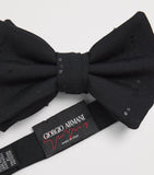 Giorgio Armani large sequin pre-tied bowtie - British product