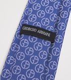 Giorgio Armani silk monogram tie 7cm, imported from the UK