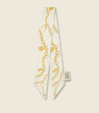Givenchy silk skinny scarf with chain print - British product