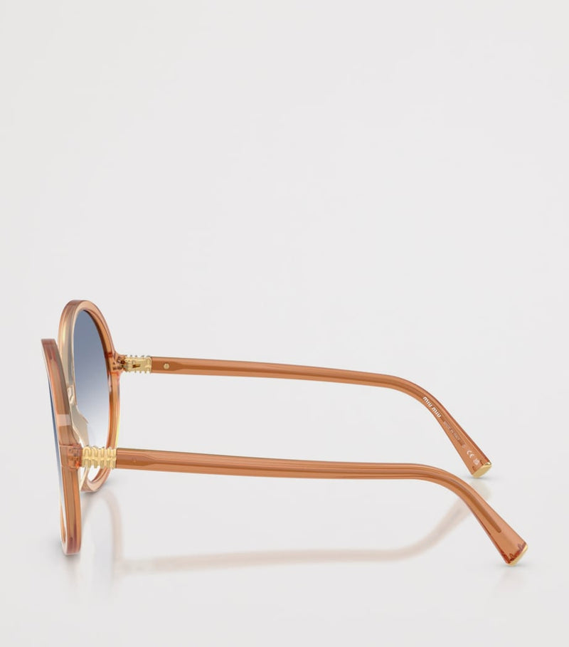 Miu Miu acetate oversized round sunglasses imported from the UK