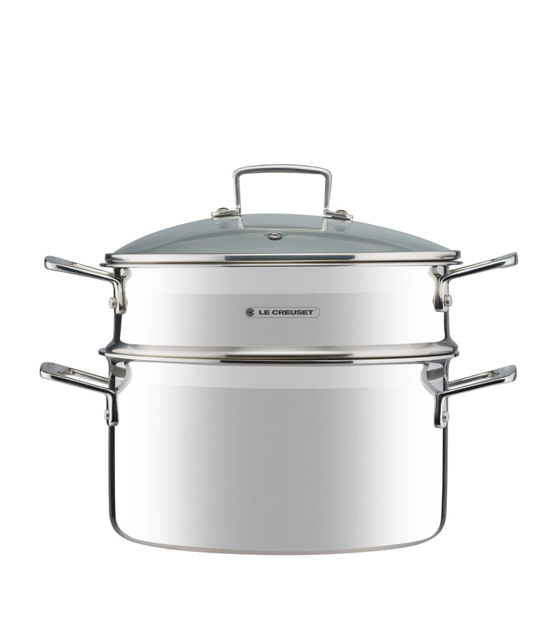 Le Creuset 3-ply stainless steel sauté multi-steamer 24cm (British brand)