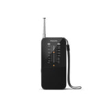 Philips TAR1509 portable FM/AM radio in black, UK version