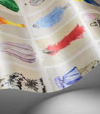 Cole & Son Couture Carousel wallpaper in Bright Multi Pearl - British product