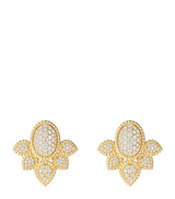 Harrods Boucheron Yellow Gold and Diamond Serpent Bohème Vintage Stud Earrings- Buy online at McGrocer