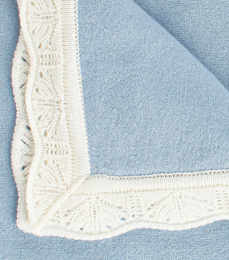 Trotters cashmere baby blanket with frills, UK version