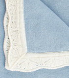 Trotters cashmere baby blanket with frills, UK version