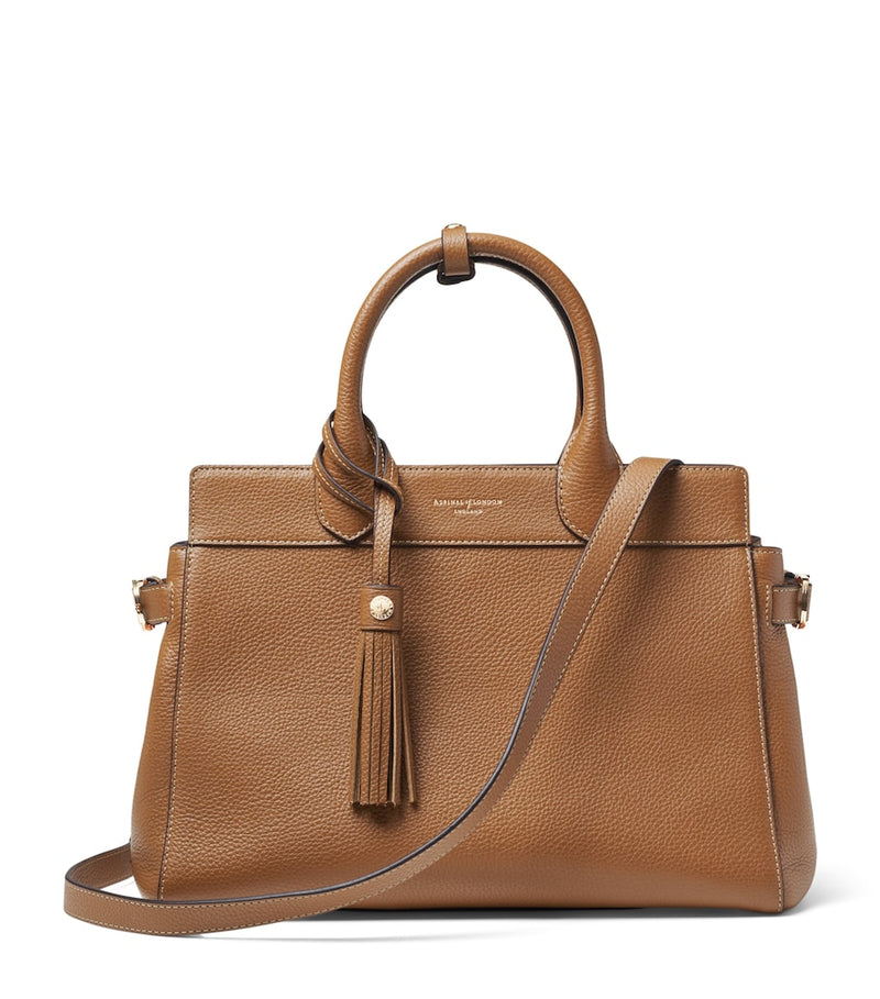 Aspinal of London Savannah leather top-handle bag (British brand)