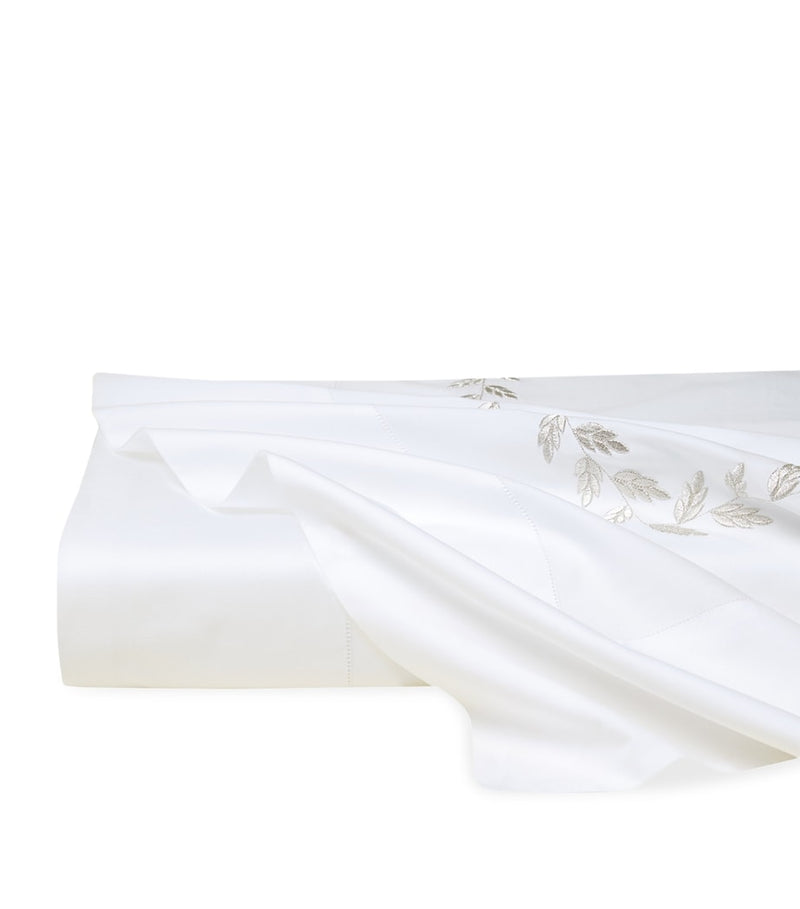Pratesi super king flat sheet with fine embroidery, 270x300cm, imported from the UK