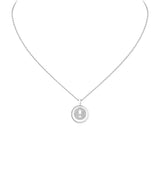 Harrods Messika Lucky Move White Gold and Diamond Necklace (0.24ct)- Buy online at McGrocer