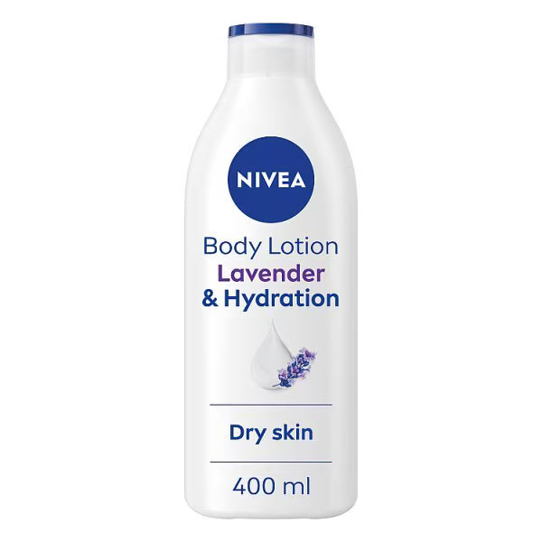 NIVEA lavender body lotion 400ml bottle, imported from the UK