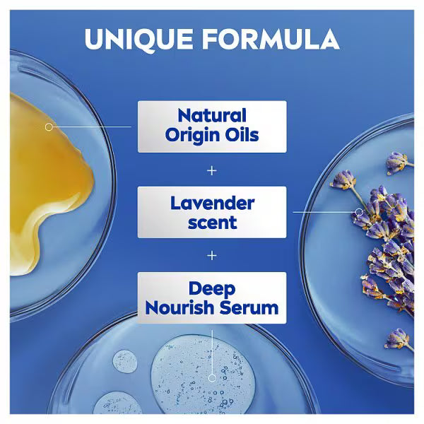 NIVEA lavender body lotion 400ml bottle, imported from the UK