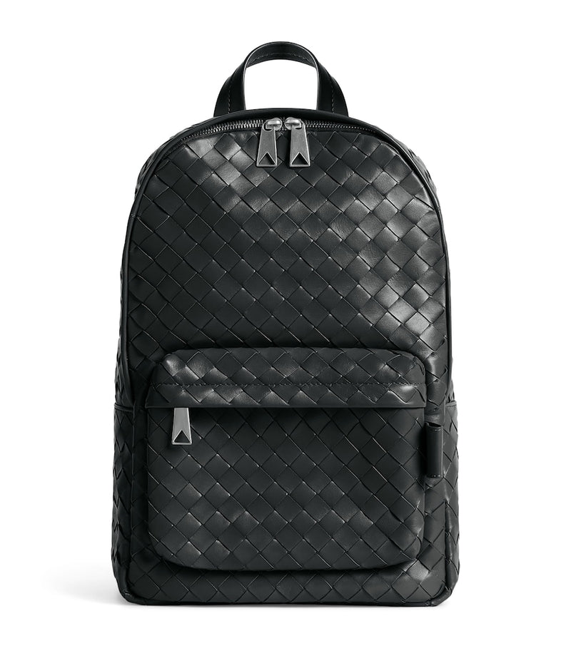 Bottega Veneta Small Intrecciato Leather Backpack, UK version