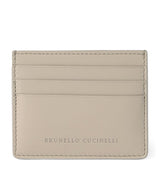 Harrods Brunello Cucinelli Leather Logo Card Holder- Buy online at McGrocer