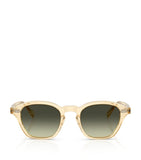 Oliver Peoples square Eyles sunglasses with mirrored lenses, imported from the UK
