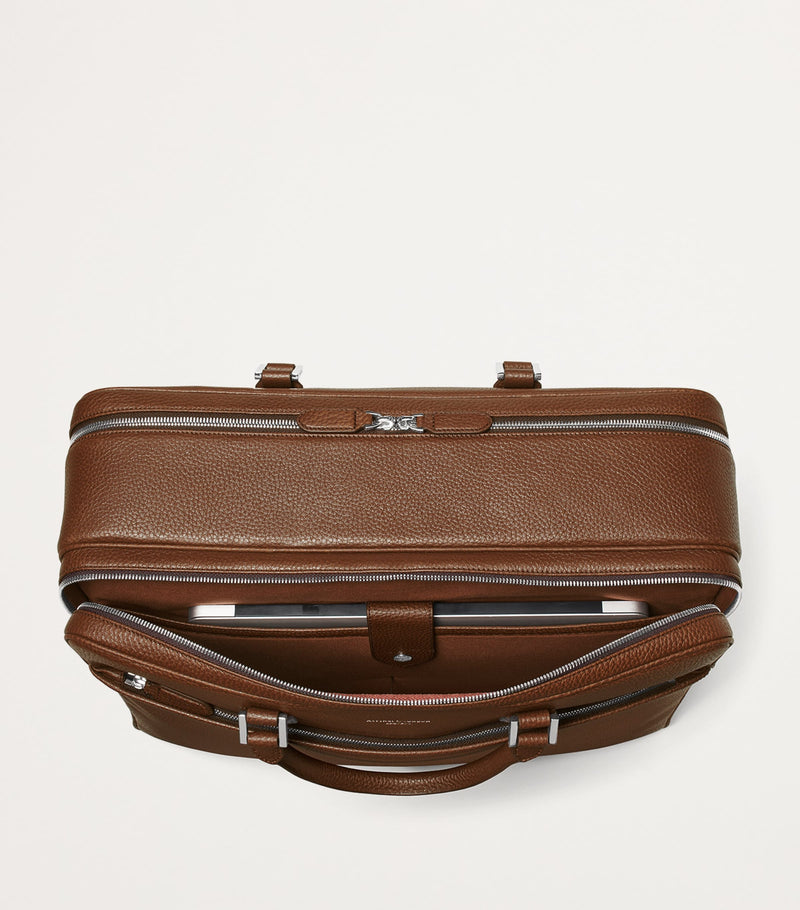 Aspinal Of London leather 48 Hour Mount Street travel bag - British product