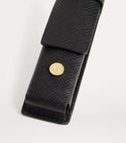Harrods leather pen sleeve with engraved logo, UK version