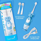 Brush Baby Elephant kids rechargeable toothbrush, imported from the UK