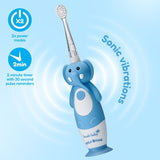 Brush Baby Elephant kids rechargeable toothbrush, imported from the UK