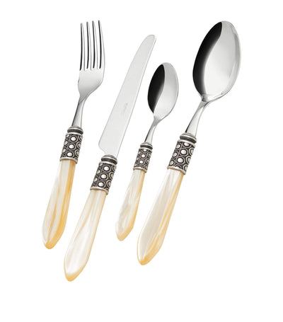 Harrods Bugatti Optical Stainless Steel 24-Piece Cutlery Set- Buy online at McGrocer