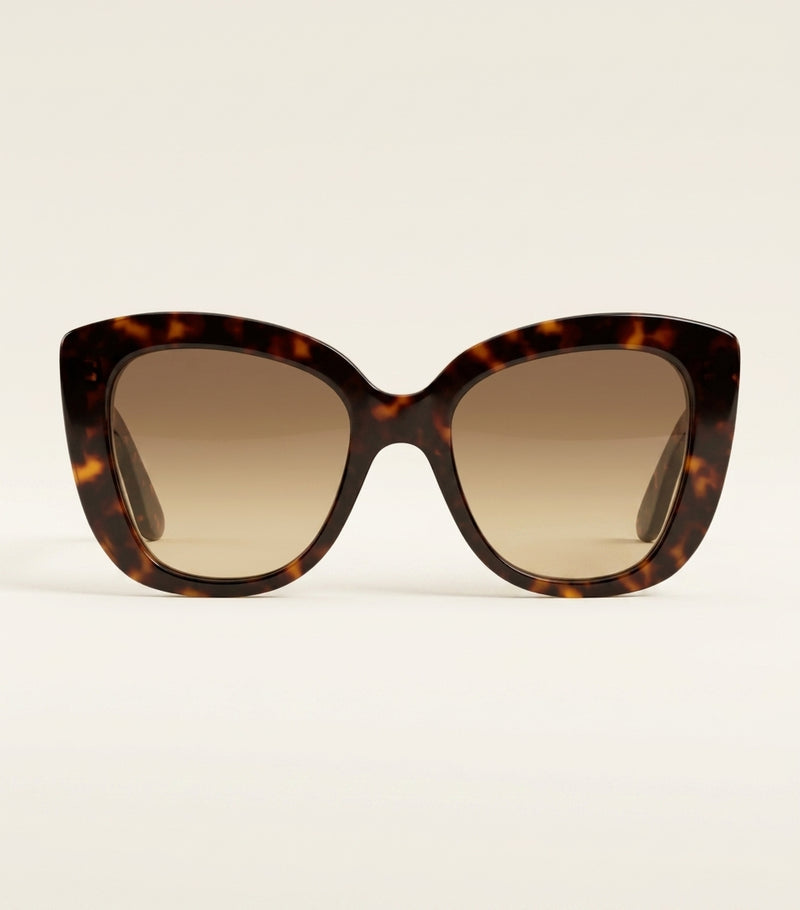 Gucci cat eye sunglasses with gold-tone logo (British brand)