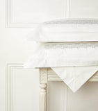 Frette basketweave embroidered super king flat sheet set 270cm x 230cm - British product