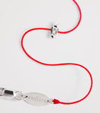 Redline 18kt white gold bracelet with diamond horse charm (British brand)