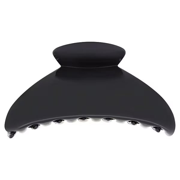 Superdrug black plastic claw clip large size (British brand)