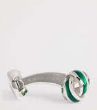 Deakin & Francis sterling silver enamel knot cufflinks - British product