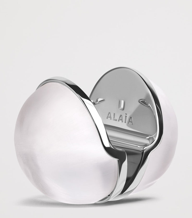 Alaïa glass sphere earrings 3cm, imported from the UK