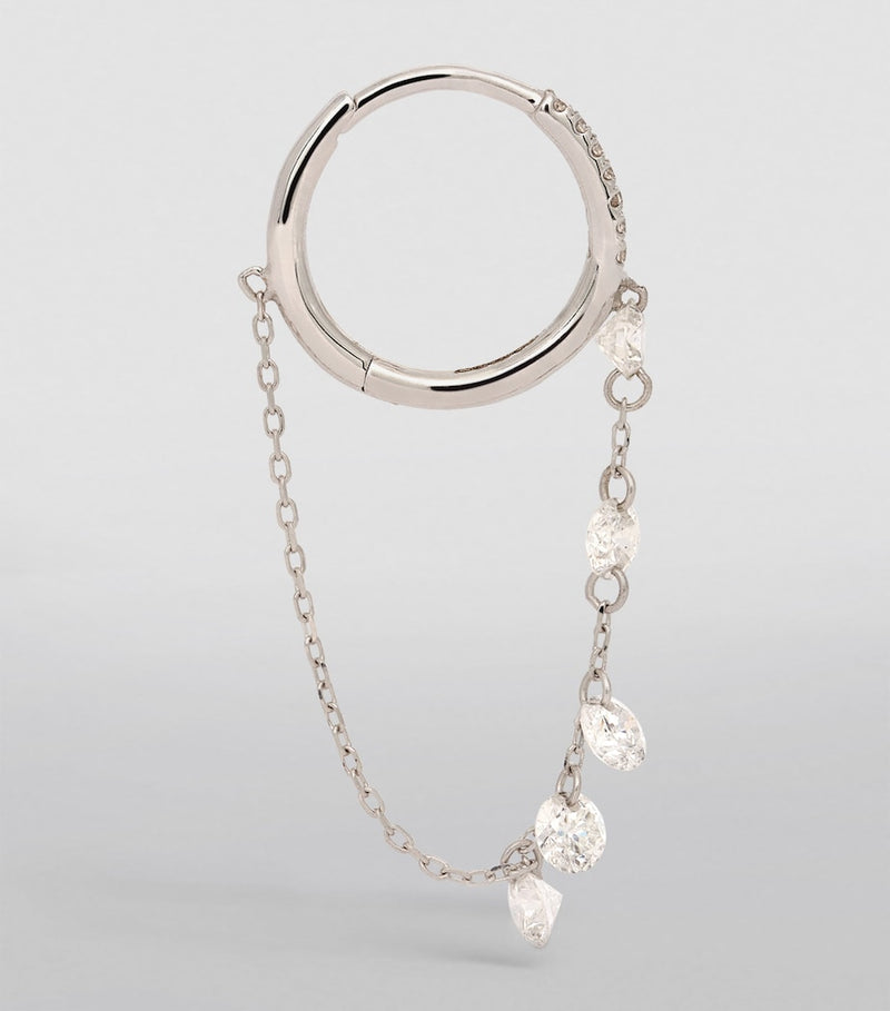 Persée Danaé single earring white gold diamond, imported from the UK