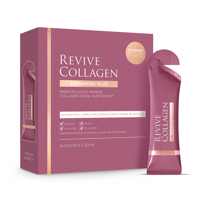 Revive Collagen Enhanced Plus Premium Liquid Marine Collagen Drink 10,000mgs 28 Sachets