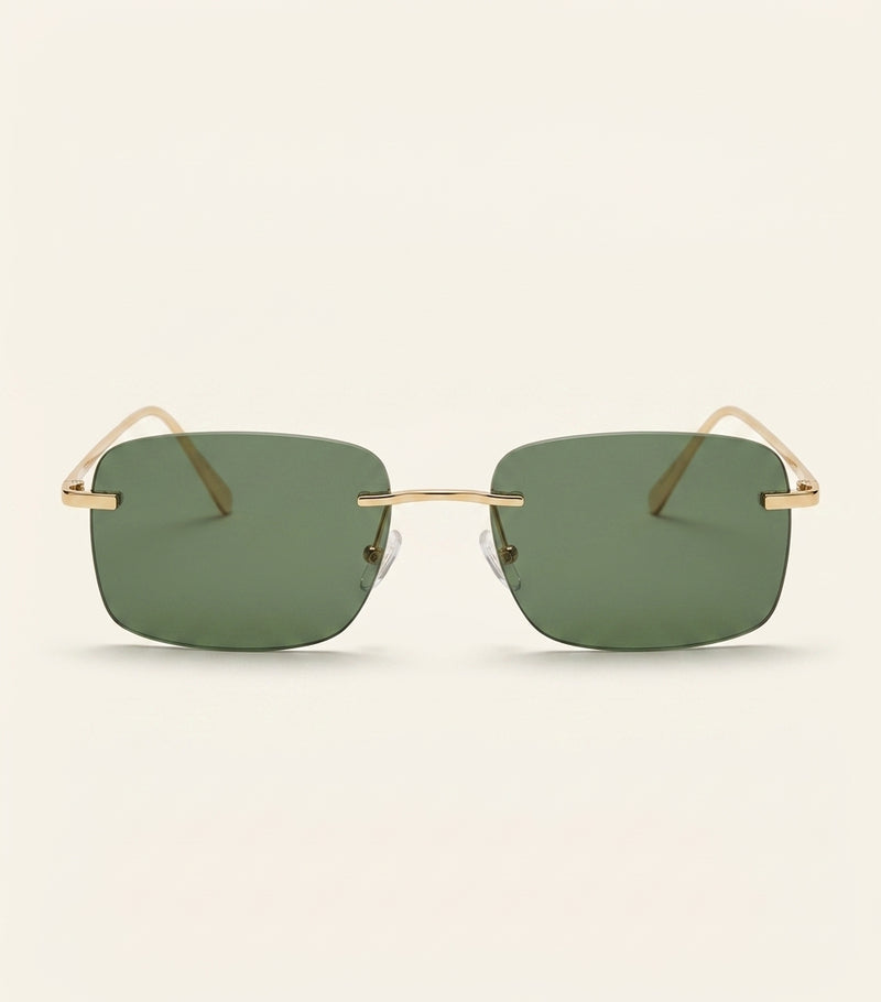 Cartier rectangular sunglasses with C-shaped details (British brand)