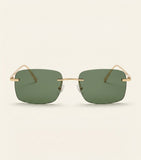 Cartier rectangular sunglasses with C-shaped details (British brand)