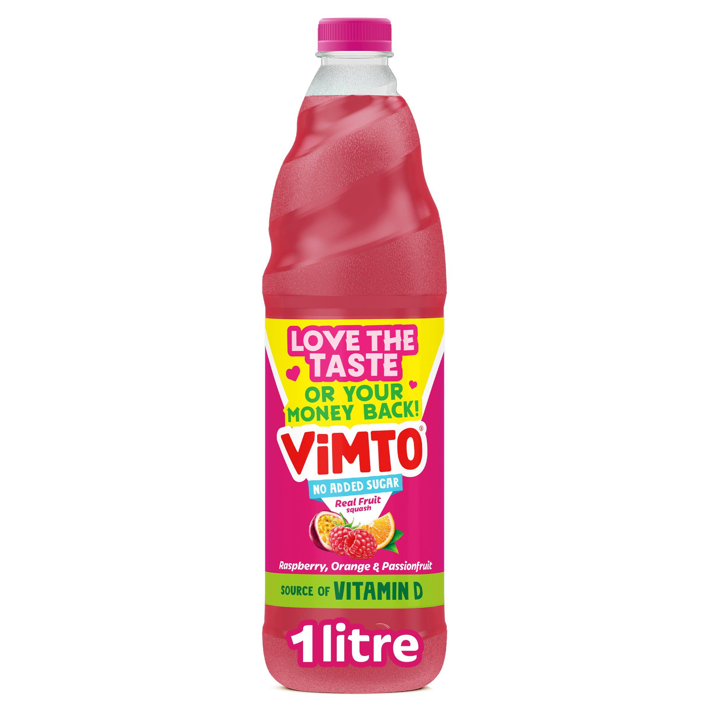 Vimto Raspberry Orange & Passionfruit No Added Sugar Fruit Squash 1L Special offers Sainsburys