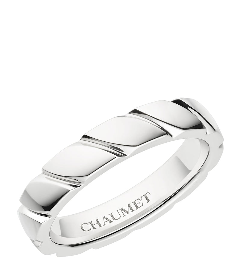 Chaumet Torsade de Chaumet platinum wedding ring, UK version