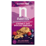 Nairn's Blueberry & Raspberry Chunky Oat Biscuit Breaks 160g, imported from the UK