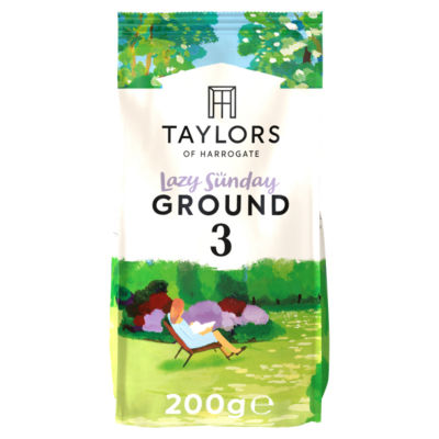 ASDA Taylors of Harrogate Lazy Sunday Ground Roast Coffee 200g- Buy online at McGrocer
