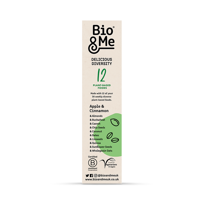 Apple Cinnamon Gut-Health Porridge with 12 Plant Types 400g