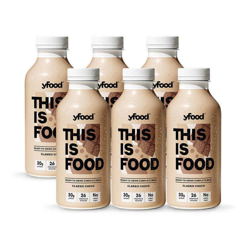 Yfood Classic Choco complete meal drink 500ml 6-pack (British brand)