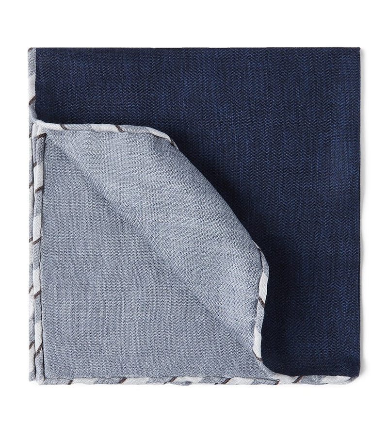 Brunello Cucinelli silk pocket square 35cm x 35cm - British product