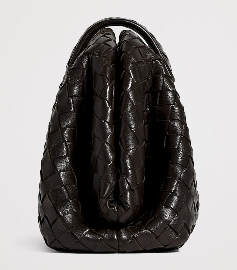 Bottega Veneta small leather Lauren 1980 clutch bag, imported from the UK