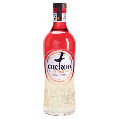 Cuckoo Sunshine Gin 70cl bottle - British product