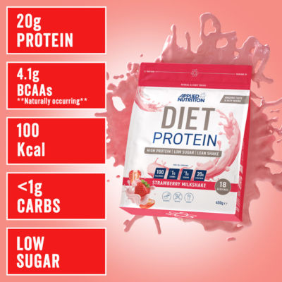 Applied Nutrition Strawberry Milkshake Diet Protein Powder 450g - British product