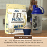 Applied Nutrition Diet Protein Vanilla Ice Cream powder 450g - British product