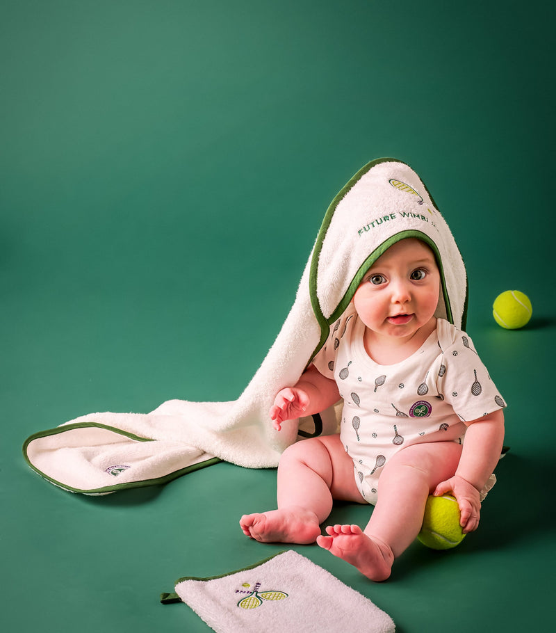 Christy Wimbledon Mini Future Champion baby towel bundle 75x75cm, UK version