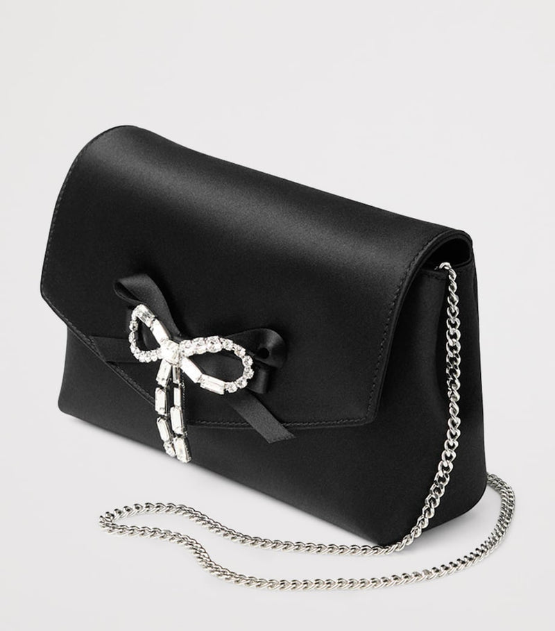 Jimmy Choo satin bow mini handbag (British brand)
