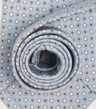 Canali silk tie medallion print 8cm, imported from the UK