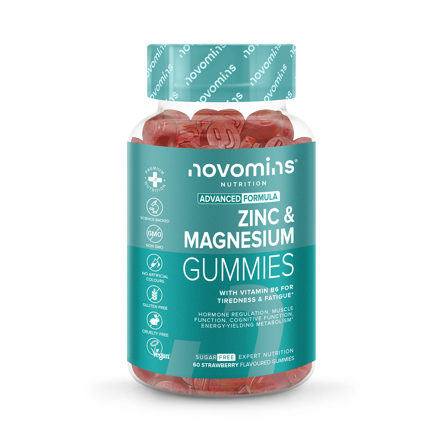 Novomins Zinc, Magnesium & Vitamin B6 60 Gummies - 998700