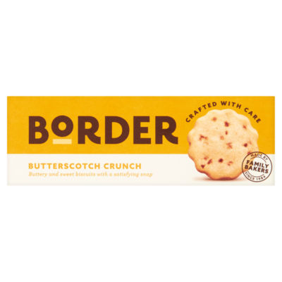 Border butterscotch crunch biscuits 135g - British product