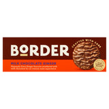 Border milk chocolate ginger biscuits 150g, imported from the UK